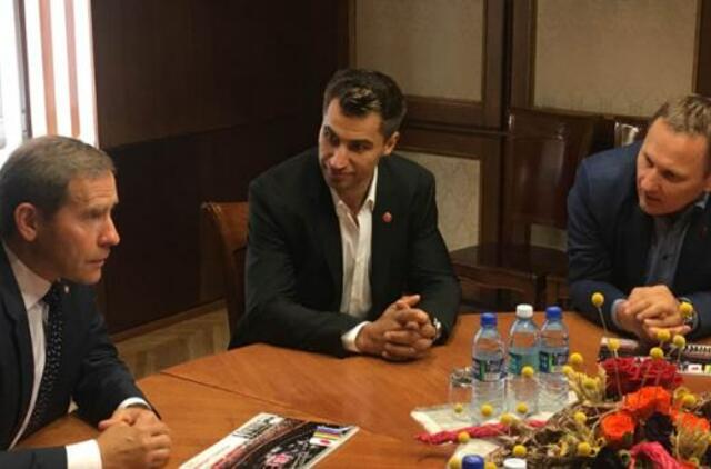 Dėl Klaipėdos ledo arenos - Dainiaus Zubraus vizitas