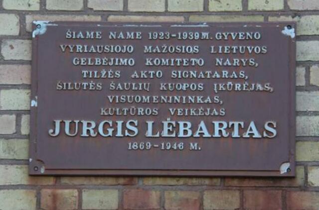 Nori įamžinti Tilžės akto signataro atminimą