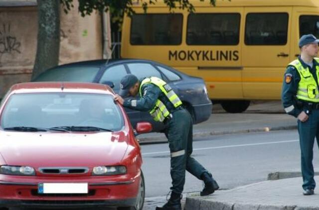 Rugsėjį policija stiprins patruliavimą