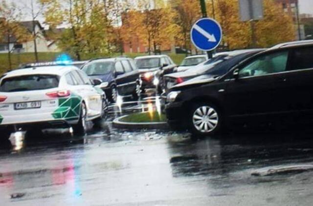 Vingio ir Smiltelės g. sankryžoje avariją sukėlė girtas vairuotojas