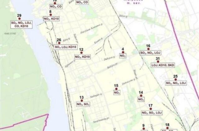 Klaipėdoje bus daugiau oro tyrimo taškų