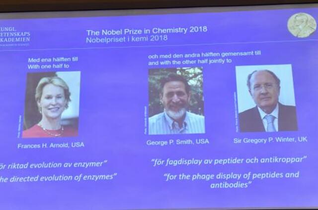 Paskelbti Nobelio chemijos premijos laureatai