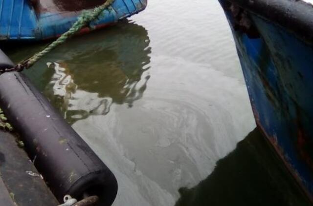 Uoste į vandenį išsiliejo alyva