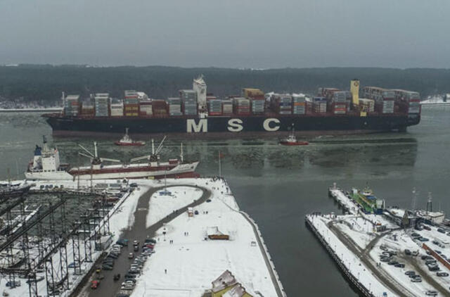 Uostas sulaukė rekordinio laivo milžino