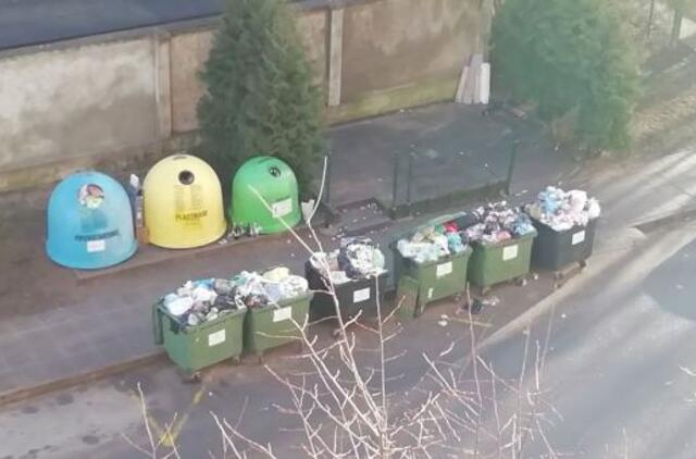 Erzina neištuštinami konteineriai