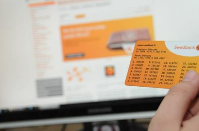 Internetinėje bankininkystėje – kodų kortelių saulėlydis