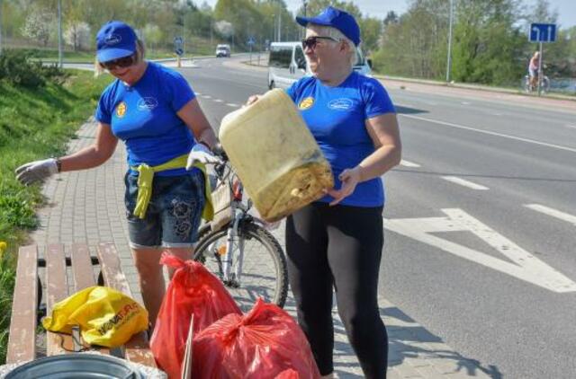 Klaipėdiečiai švarino miestą