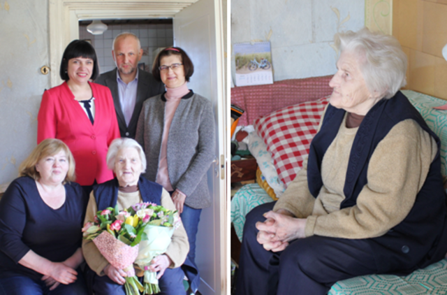 Plikiškė Eugenija Paulavičienė atšventė 90-metį