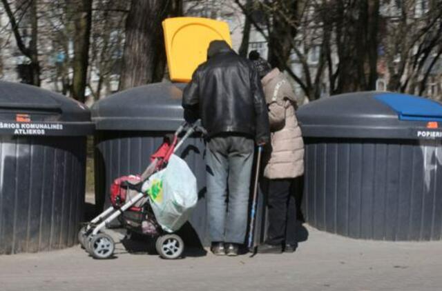 Sunerimo dėl prievolės rūpintis tvarka prie šiukšlių konteinerių