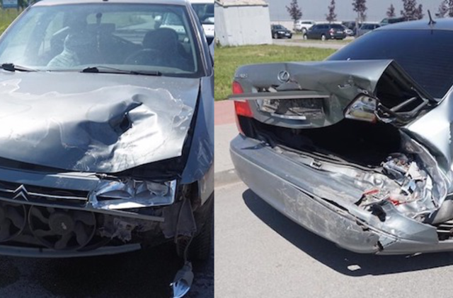 Girtas beteisis Citroen vairuotojas sukėlė avariją