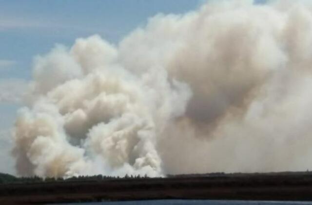 Durpyno gaisras suvaldytas - išdegė 20 ha