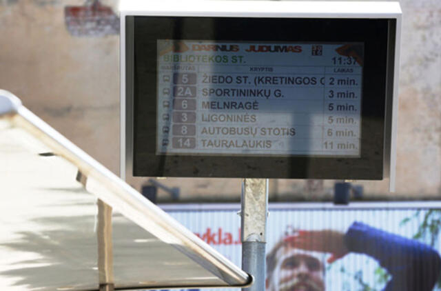 Klaipėdoje atsiras naujos viešojo transporto švieslentės