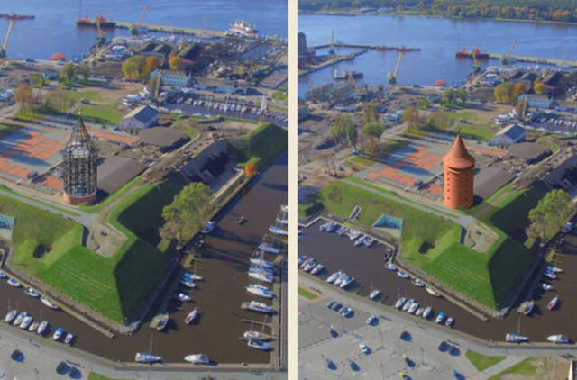 Pradedami Klaipėdos pilies bokšto atkūrimo darbai