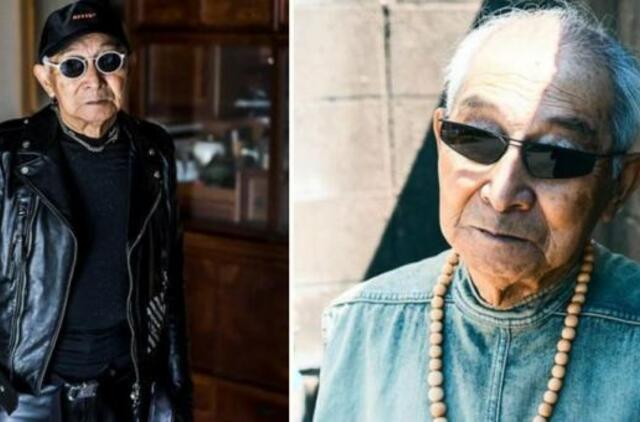 85 metų senelį aprengęs madingais drabužiais, anūkas jį pavertė instagramo žvaigžde