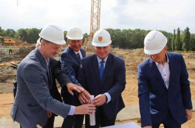 Pradėtos Klaipėdos futbolo mokyklos statybos