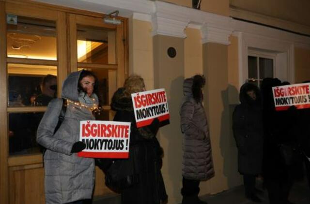 Ar ryšis pedagogai naujam streikui?