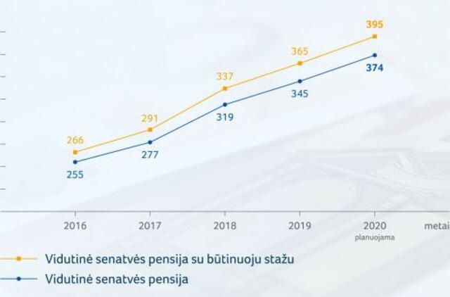 Pensijos augs sparčiau nei darbo užmokestis – tam skiriama 252 milijonai