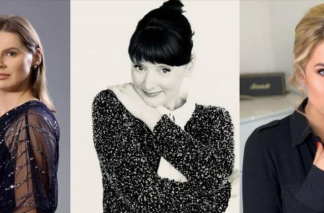 Solistės Rita Petrauskaitė, Agnė Stančikaitė ir Ieva Juozapaitytė kaupiasi „Kelionei į Tilžę“