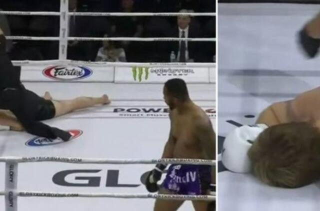 Su Maslobojevu turėjęs kautis amerikietis sukūrė greičiausią nokautą „Glory“ istorijoje