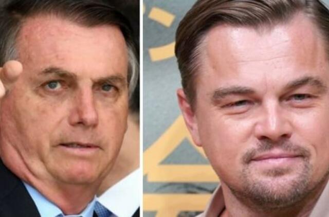 Brazilijos prezidentas dėl Amazonės gaisrų apkaltino net L. Dicaprio: jis duoda tam pinigų