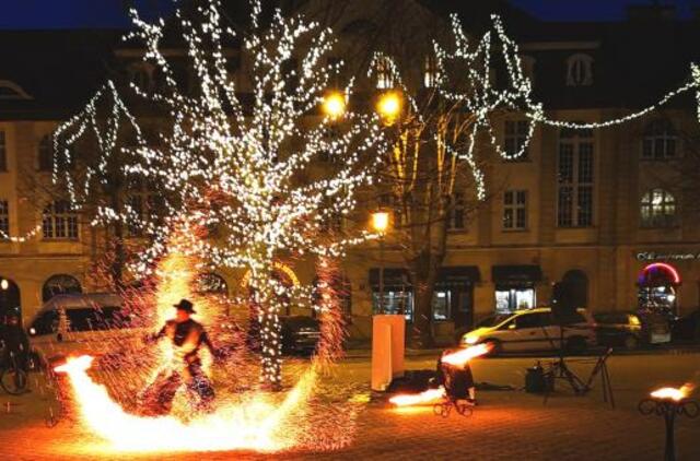 Klaipėdoje įžiebta didžioji menora