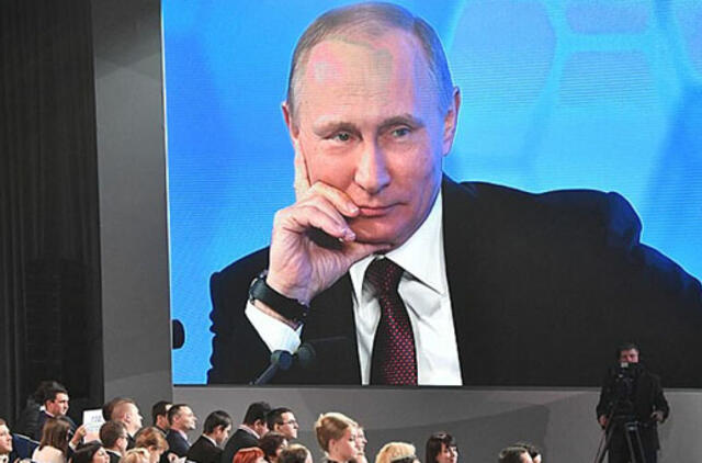 Metinės spaudos konferencijos metu Rusijos prezidentas atsakinėjo į žurnalistų klausimus