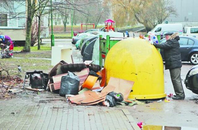 Už netvarką atliekų konteinerių aikštelėse atsakys savininkai