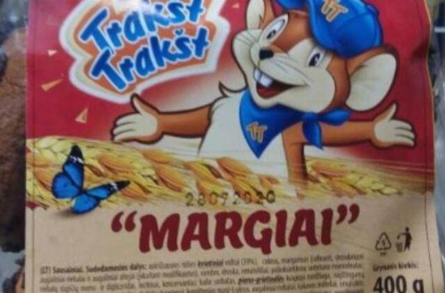 Iš rinkos atšaukiami sausainiai „Margiai“ – rasta medžiagų, didinančių riziką susirgti vėžiu