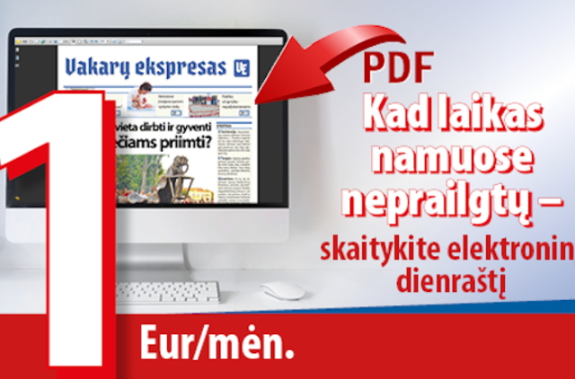 Laikraštį skaitykite internetu!