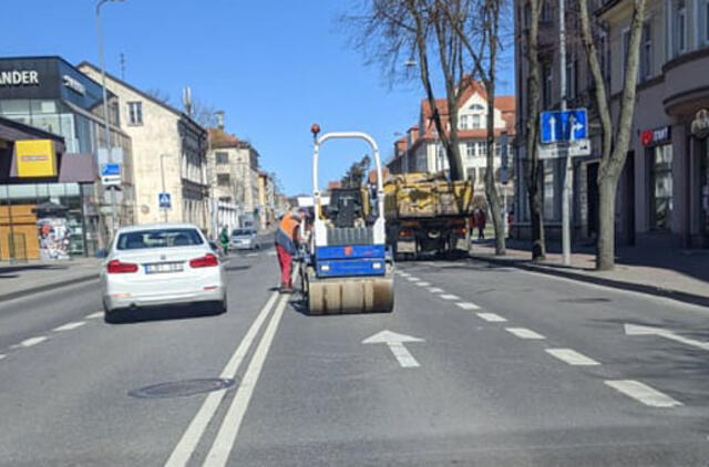 Atkreipė dėmesį į gatvių remonto trūkumus