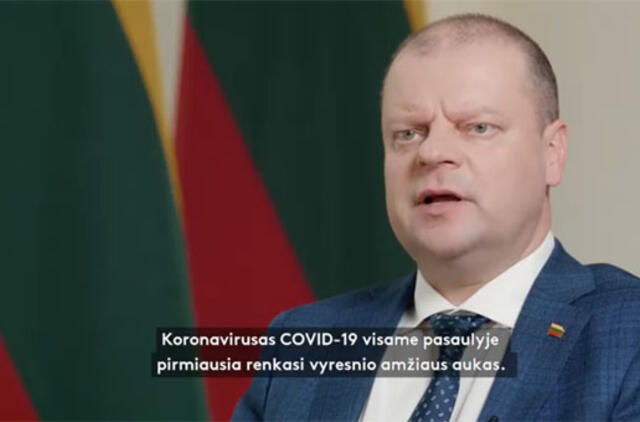 Skvernelis kreipėsi į senjorus: prašo likti namie