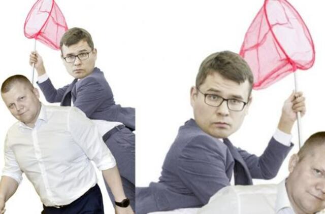 Tardytojas L.Kasčiūnas gaudo įtariamąjį D.Gaižauską