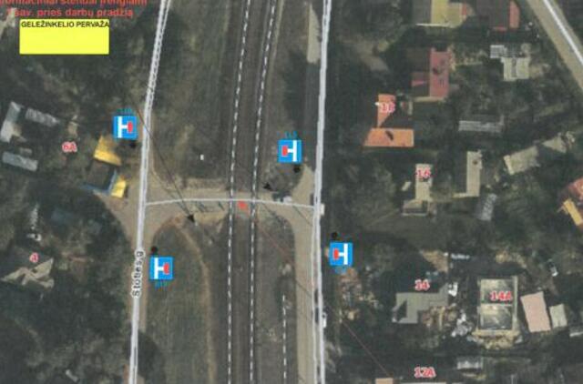 Laikinai bus uždaryta Girulių geležinkelio pervaža