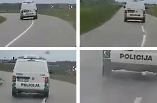 Vinguriuojančio policijos autobusiuko istorija nesibaigia