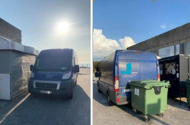 Su priekabų ir transporto priemonių statymo problemomis Neringa susiduria nuolatos