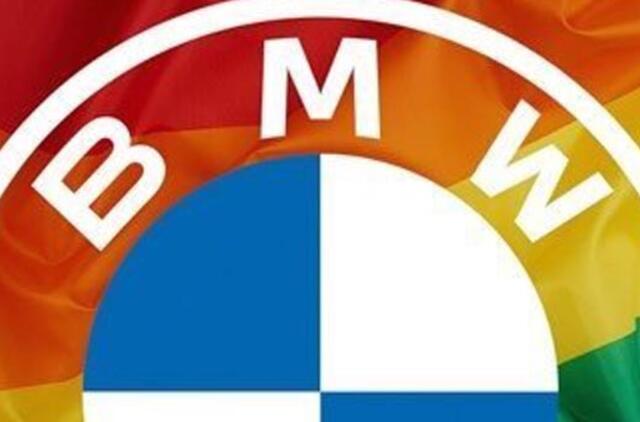 BMW su LGBT atributika ne juokais supykdė internautus