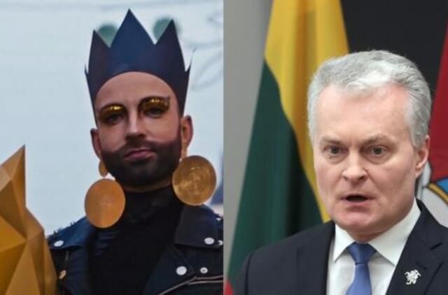 Reikalauja LGBT ženkliuko, paskui prezidentui uždės sijoną?