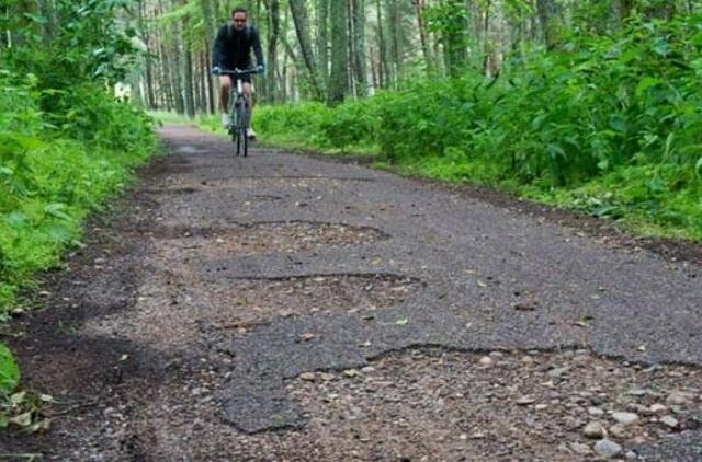 Dviračių takas Neringoje - Lietuvos gėda