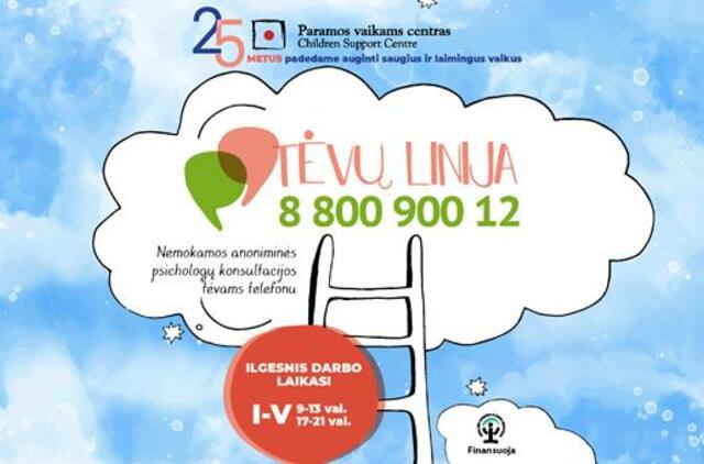 „Tėvų linijoje“ budi daugiau psichologų ir ilgėja darbo laikas