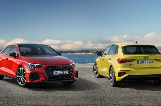 Daugiau greičio, daugiau galios, daugiau važiavimo malonumo: nauji „Audi S3 Sportback“ ir „S3 Limousine“