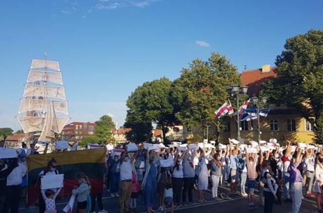 Klaipėda išreiškė palaikymą Baltarusijai