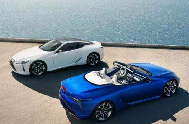 „Lexus“ pristato atnaujintą LC 500 kupė ir naują „LC 500 Convertible“