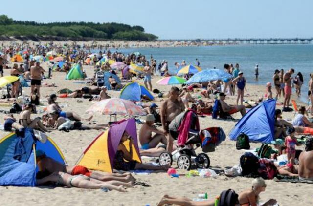 Savaitgalį - rekordiškai daug poilsiautojų Palangoje