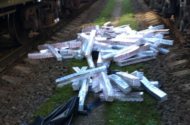 Trąšas į Klaipėdą vežusiame traukinyje - cigaretės