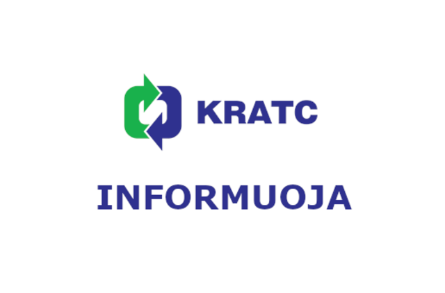 KRATC informacija dėl padalinių darbo karantino metu