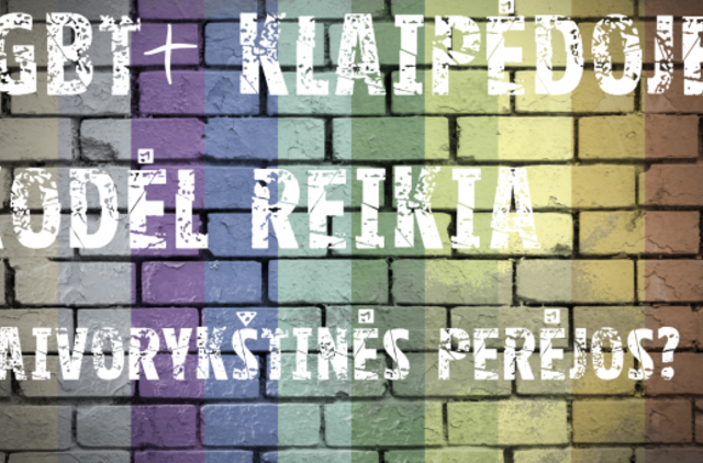 LGBTI jaunimo piketas Klaipėdoje vyks virtualiai