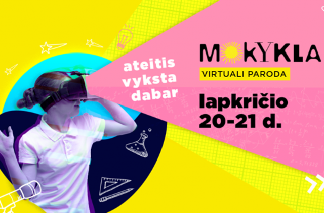 Nuotoliniu būdu prasideda švietimo inovacijų paroda „Mokykla 2020“