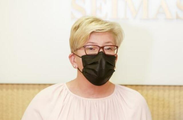 I. Šimonytė prašo jau šiandien griežtinti karantiną