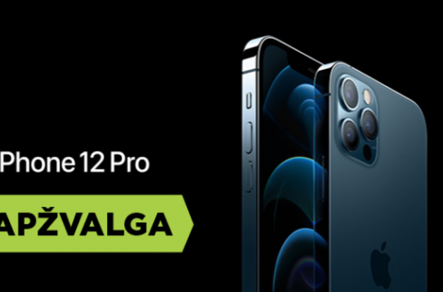 Pirmas žvilgsnis į „Apple iPhone 12 Pro“. Video apžvalga