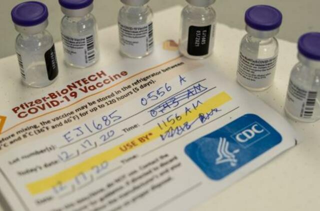 Pirmoji vakcinų siunta - jau šeštadienį